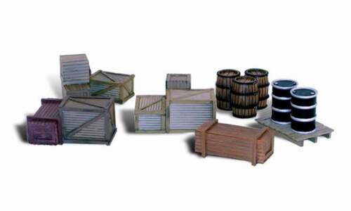Woodland Scenics Scenic Accents #2739 O Scale Assorted Crates New A2739 