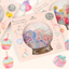 48Pcs Crystal Ball Cat Candy Stickers Kawaii Stationery Scrapbook Stickers DIY