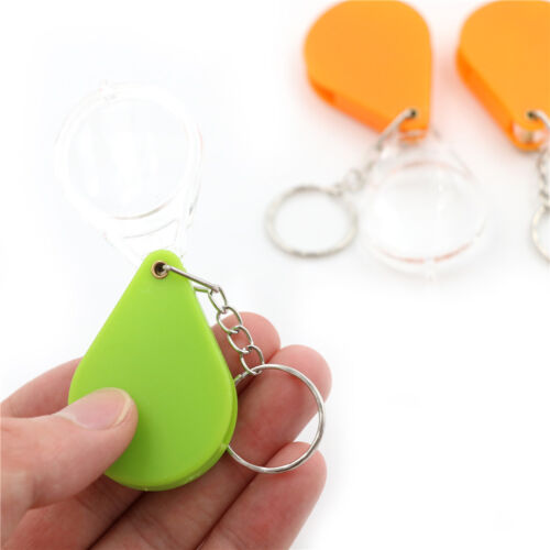 Portable Lupe Handlupe 10X Keychain Schmuck lesen Tool TPI 