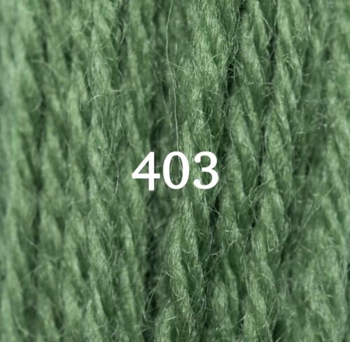 Sea Green 401 Appletons Crewel Wool Yarn 407-180m Full Hanks