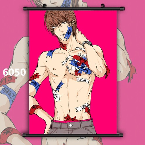 Death Note Yagami Light Anime Wall Art Poster Scroll Home Decoration
