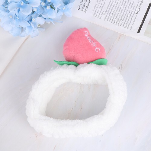 Cute peach Hairband Head Band Wash Face Clean Spa Headdress Hair Makeup Tools SS