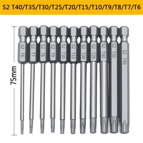 Bit Set Tamper Proof Screwdriver Drill Bit Screw Driver Torx Flat DIY Hand Tools
