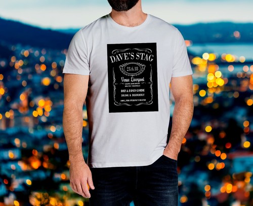 Personalised JD T Hen Party Stag do shirt Girls Boys weekend holiday Tshirt jack