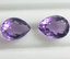 Details about / 14x9mm Natural Pear Shape Violet Amethyst Pair Loose Gemstone For Earring Use