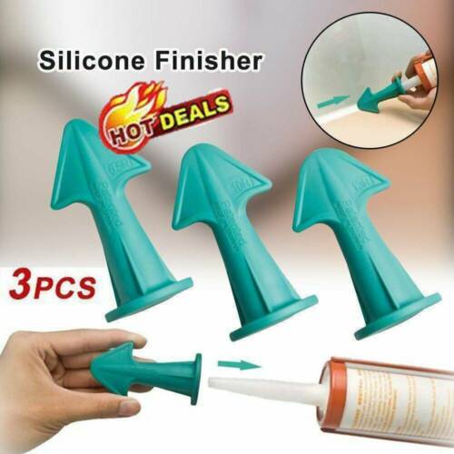 UK Silicone Caulking Finisher Tool Nozzle Spatulas Filler Spreader Tool Set HOT~ 
