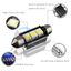 2x NUMBER PLATE 3SMD LED BULBS WHITE CANBUS FREE ERROR MERCEDES E CLASS W211
