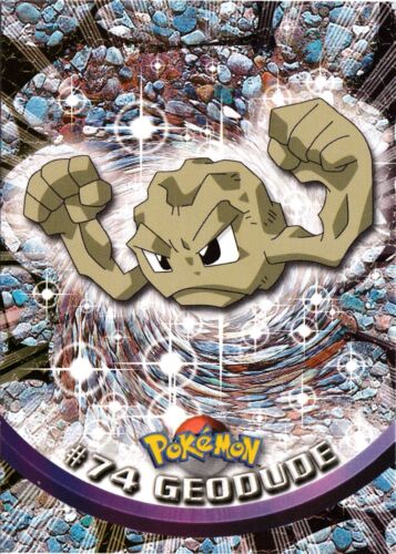 BLUE LOGO IN NM CONDITION GEODUDE SERIES 1 TOPPS # 74 YEAR 1999