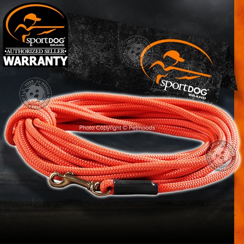 SportDOG SDT00-11746 Blaze Orange Check Cord 30 Feet Tangle-Free for Dogs /& Pets