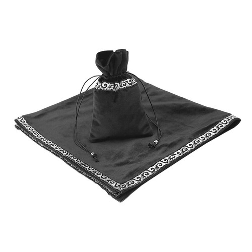 Elegant Altar Tarot Cards Bag Table Cloth Divination Wicca Velvet Tapestry