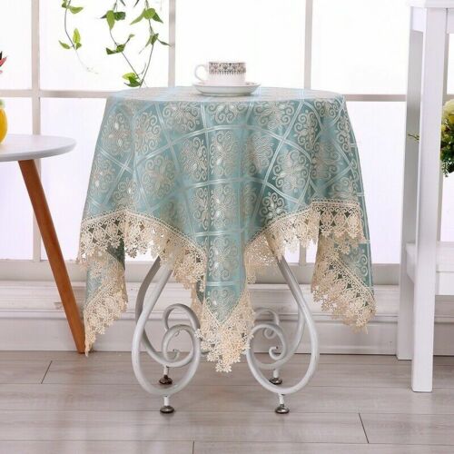 Jacquard Round Table Cloth Lace Square Tablecloth Hotel Party Coffee Desk Cover 