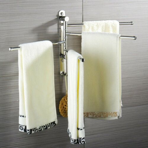 Handtuchhalter Schwenkbar 4-armig Wand Handtuchring Handtuchstange Bad Küche