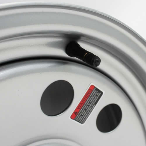 5-5/" bolt Circle 15/" x 5/" Silver Modular Trailer Wheel