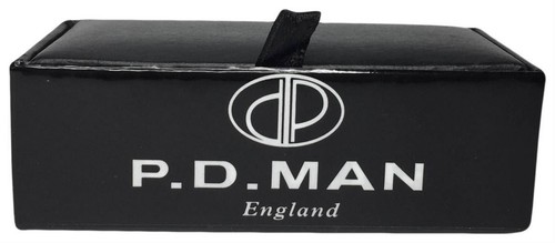 P.D Silver//Green Man England Mens Half Moon Swarovski Crystal Cufflinks