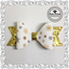 3.5/" Clip Gold or Silver Elegant Snowflake Christmas Hair Bows