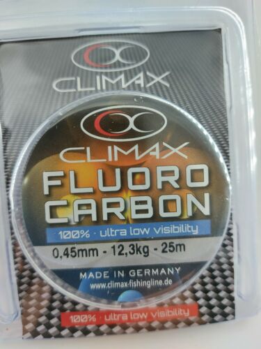 25 m Vorfachschnur Flourcarbon der Marke Climax,13 Stärken wählbar ! 0,20€//m
