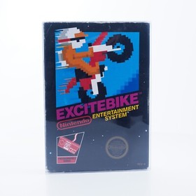 Excitebike NES Nintendo Complete CIB RARE 3 Screw Circle Seal Variant