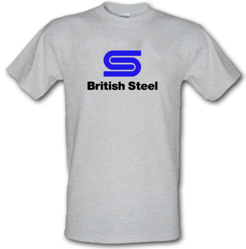 BRITISH STEEL Retro logo Inspired Heavy Cotton T-shirt **All sizes/colours** 