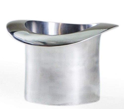 Polies en Aluminium Top Chapeau de Seau à glace//champagne rafraichissoir 17 x 25 x 26 cm