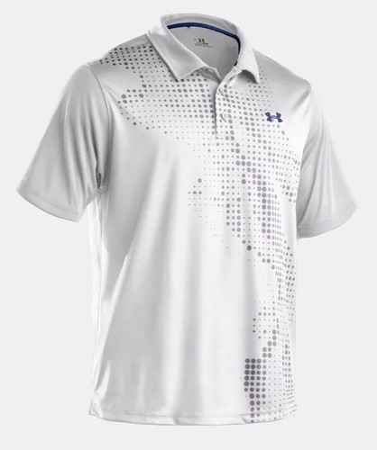 $70 Under Armour Hawaii Sublimated Polo Shirt Men’s Size XL White 1217505 NWT
