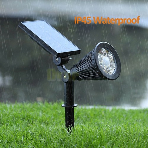 2//4x 6LED Solar Spotlight Garden Lawn Lamp Landscape Lights Outdoor Waterproof