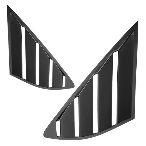 Black Quarter Louver Cover Vent Side Window For Ford Fusion Mondeo 2013-2018 CA