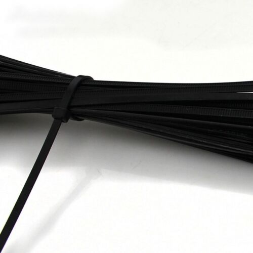3MM-9MM BLACK NYLON CABLE TIES ZIP TIES FOR FASTENING CABLES /& WIRES