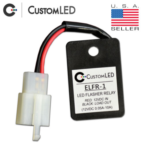 LED Flasher Relay *FAST BLINKER FIX* Plug and Play for Motorcycles ELFR-1