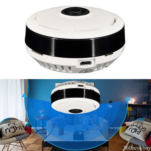 Fisheye HD 960P panorámico VR IP WIFI 360 grados de red 3D Cámara de seguridad
