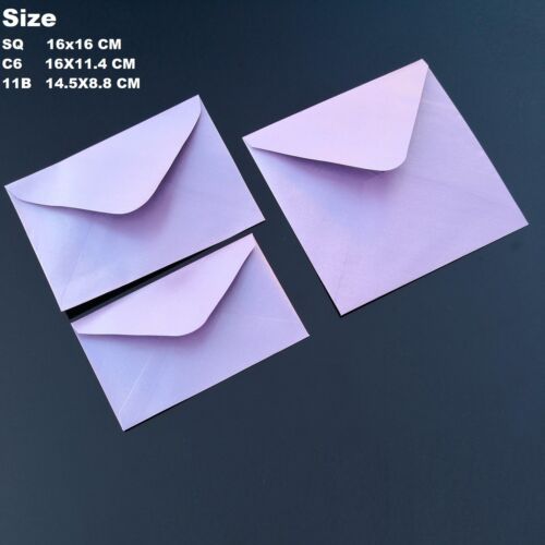 Square 11B Metallic Lavender Envelopes 120 gsm C6