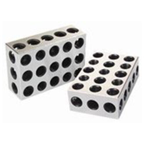 25-50-75mm 1 Matched Pair Ultra Precision Blocks 23 Holes .0001/" Machinist