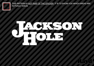 JACKSON HOLE Sticker Decal Die Cut wyoming mountain 2