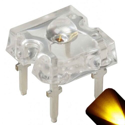 50 x LED 3mm Dome Superflux Yellow Gold Piranha LEDs Sign Car Lights Super Flux