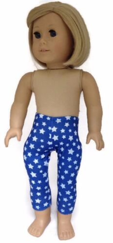 Blue with White Stars Leggings made for 18 inch American Girl Doll Clothes 