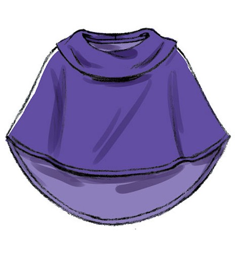 Hat and Scarf New Childrens//Girls Ponchos McCalls M7012 PATTERN Size 3-16