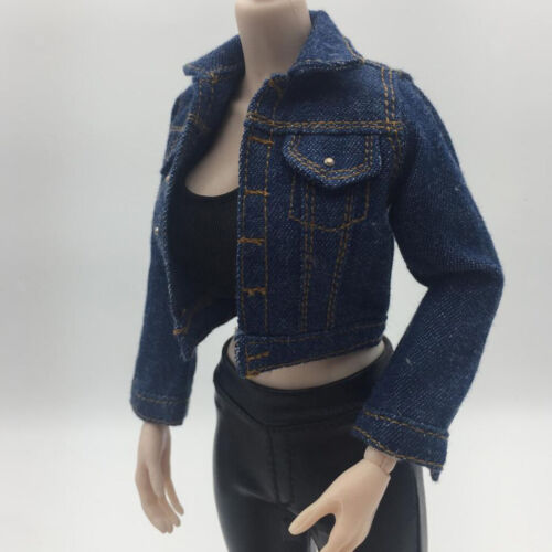 1//6 Scale Woman Clothes Jean Jacket for 12inch Action  Kumik Figures