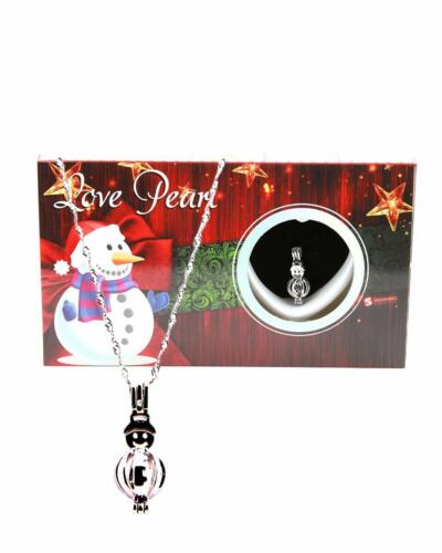 Love Wish Pearl Necklace Kit Set Culture Pearl 16" Necklace Christmas Santa 