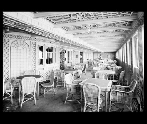 Titanic Cafe PHOTO 1st Class Dining Cafe Parisien Dining Room Restaurant Luxury