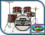 Custom Bass Drum Pegatina de vinilo banda logotipo personalizado nombre Bombo Calcomanía de música