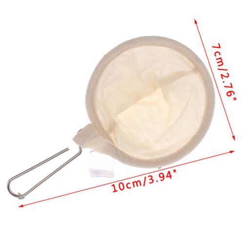 Coffee Filter Bag Flannel Cloth Filter Tea Strainer Handle Drip Coffee Make|C-kt