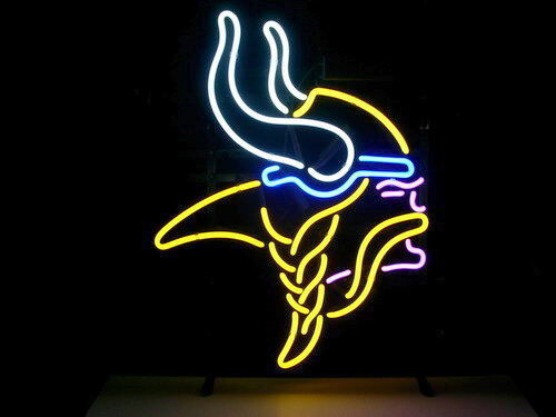 New Minnesota Vikings Logo Neon Light Sign 19/"x15/"
