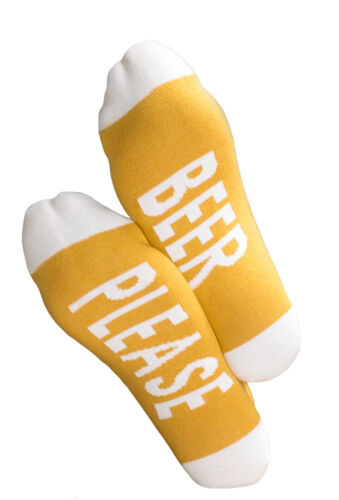 Under-Statement-Socks 1 oder 3 Paar Herren Socken mit Spruch "BEER PLEASE" 