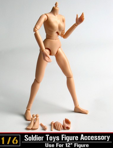 CG CY 1//6th FEMALE GIRL SMALL BREAST Plastique Modèle de corps F 12/" Figurine Toys