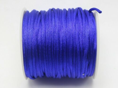 40 Meters Nylon Chinese Satin Silk Knot Cord 2mm RATTAIL Thread Necklace Spool