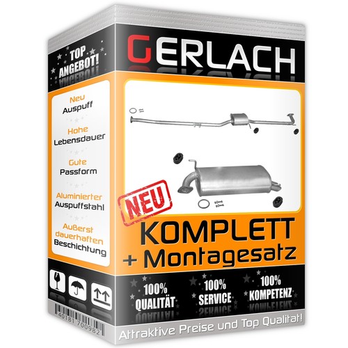 Auspuff für Honda Accord 1.6 1.8 2.0 2.3 Schrägheck Stufenheck *3060