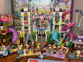Huge LEGO Friends Sets Lot: Mostly Complete, 41347 Resort 100% Complete, 18lbs