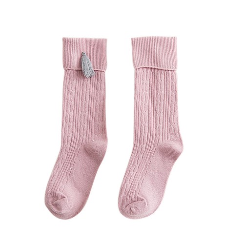 NE/_ Kids Girls Stretchy Tassels Knee High Socks Summer Clothing Accessories Se