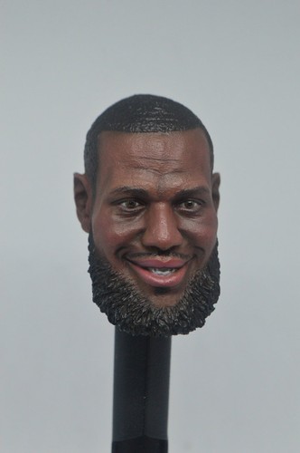 1//6 SOLDATO NBA Lebron James Black testa intaglio Fit 12/" Body Action Figure Toys