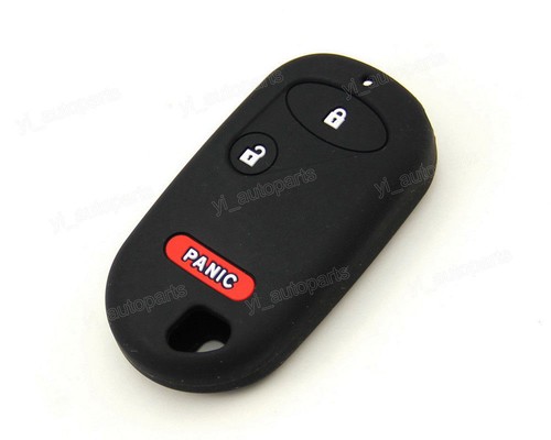 Black Silicone Case Cover For Honda Accord Civic CRV Jazz Remote Key 2 3 Buttons