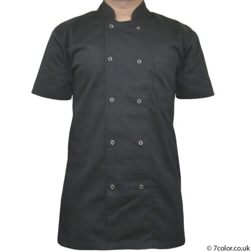 Chef Jackets Black & White Short/ Long Sleeve Coat Catering Clothes Unisex 